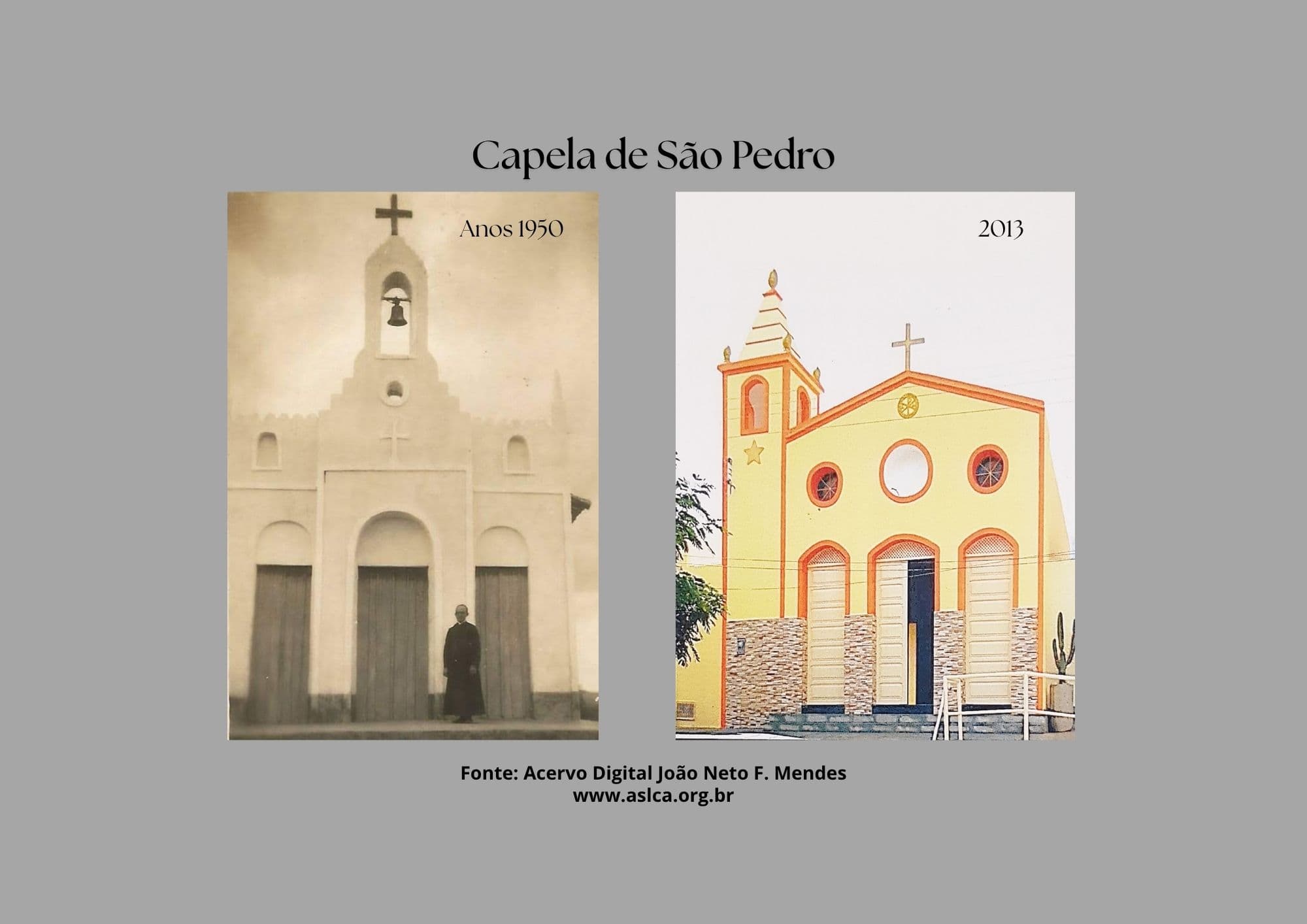 Capela de São em diferentes épocas