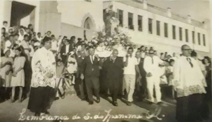 Procissão de Senhora Santana em 1970