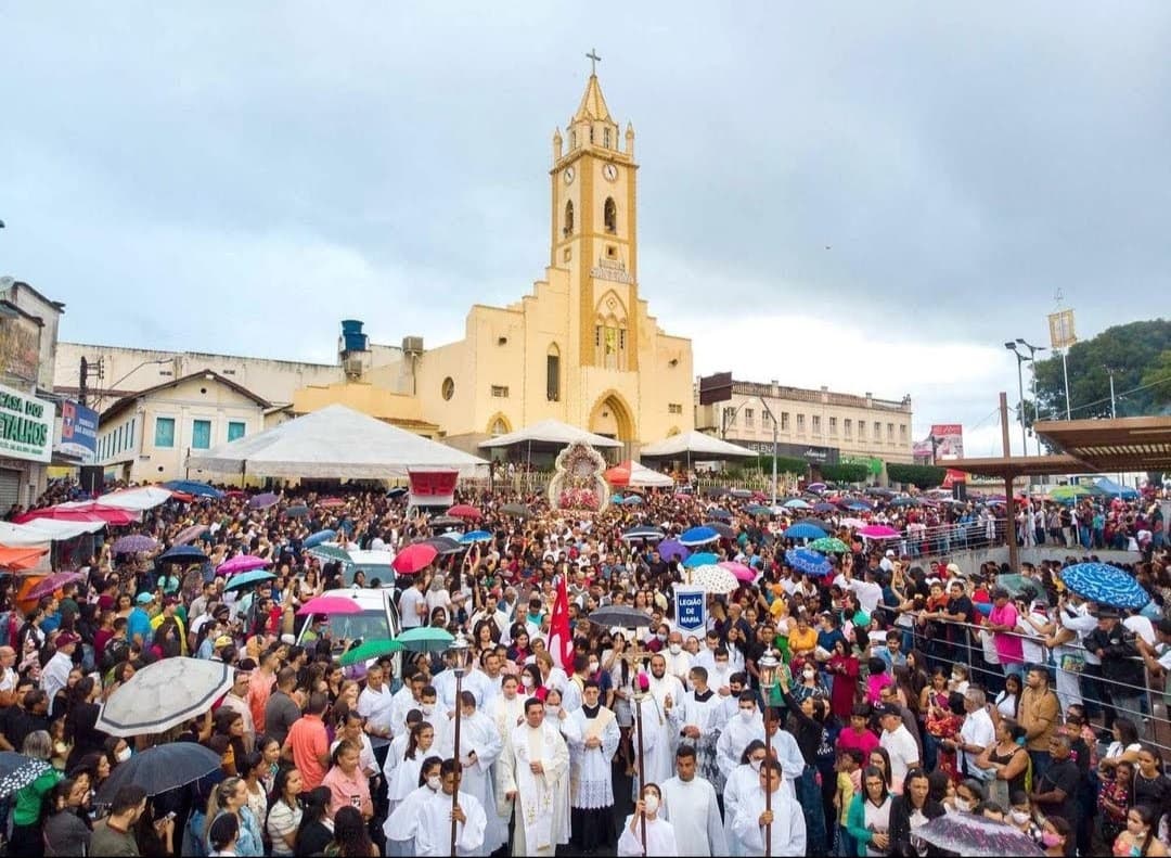 Procissão de encerramento da festa de Senhora Santana em 2022