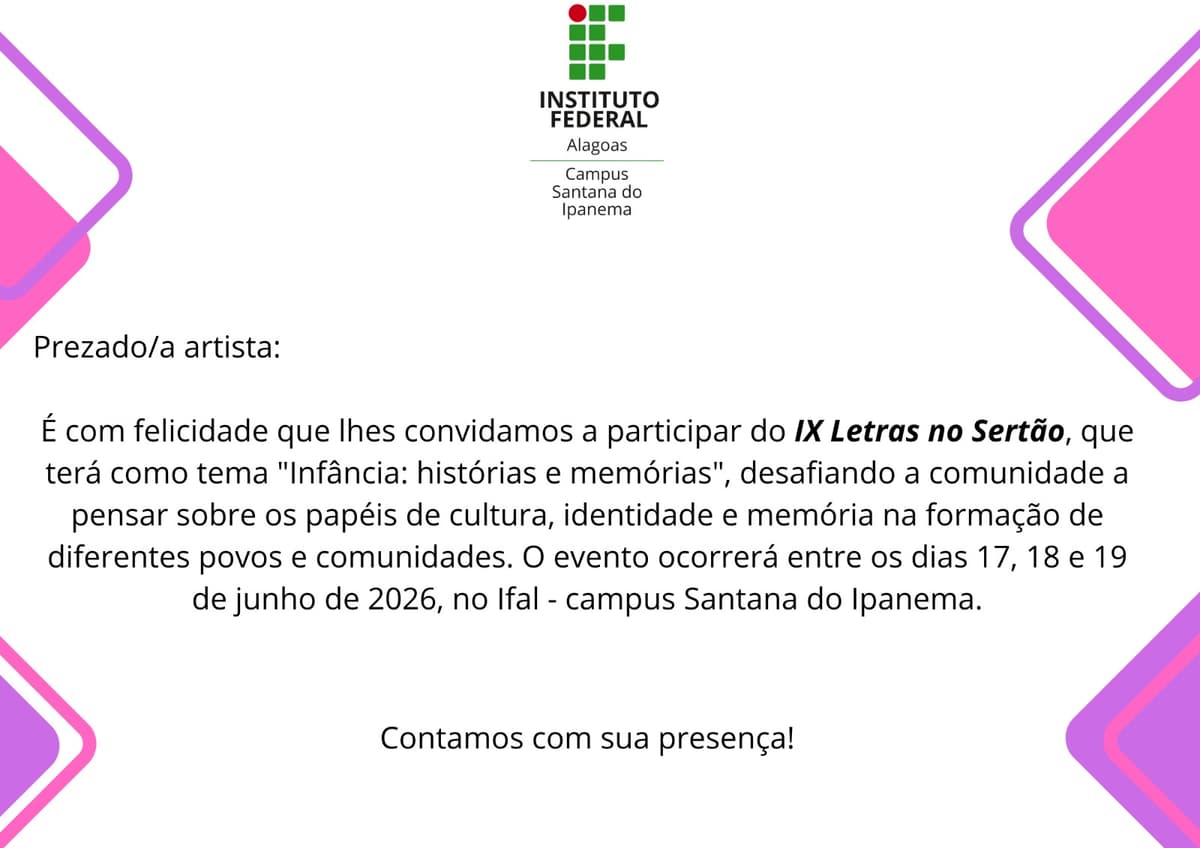 Ifal Letras no sertão