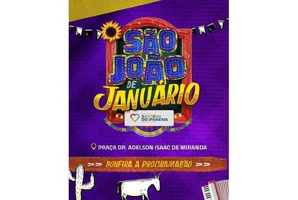 São João de Januário terá apresentações culturais e shows com artistas da terra em Santana